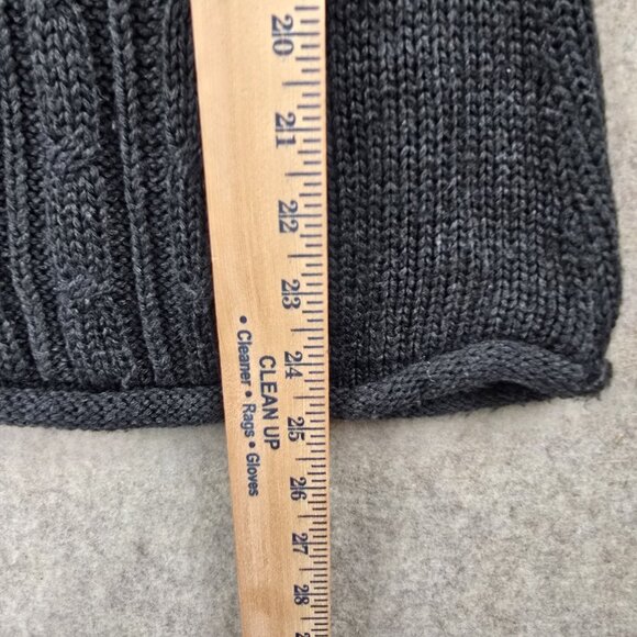 Heart N Crush Womens Black Cable Knit Tunic Sweater Size Small 100% Acrylic - Picture 5 of 6